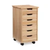 Craft Mate Natural Wood 6-Drawer Rolling Storage Cart -Furniture Series Sales 810543290 1