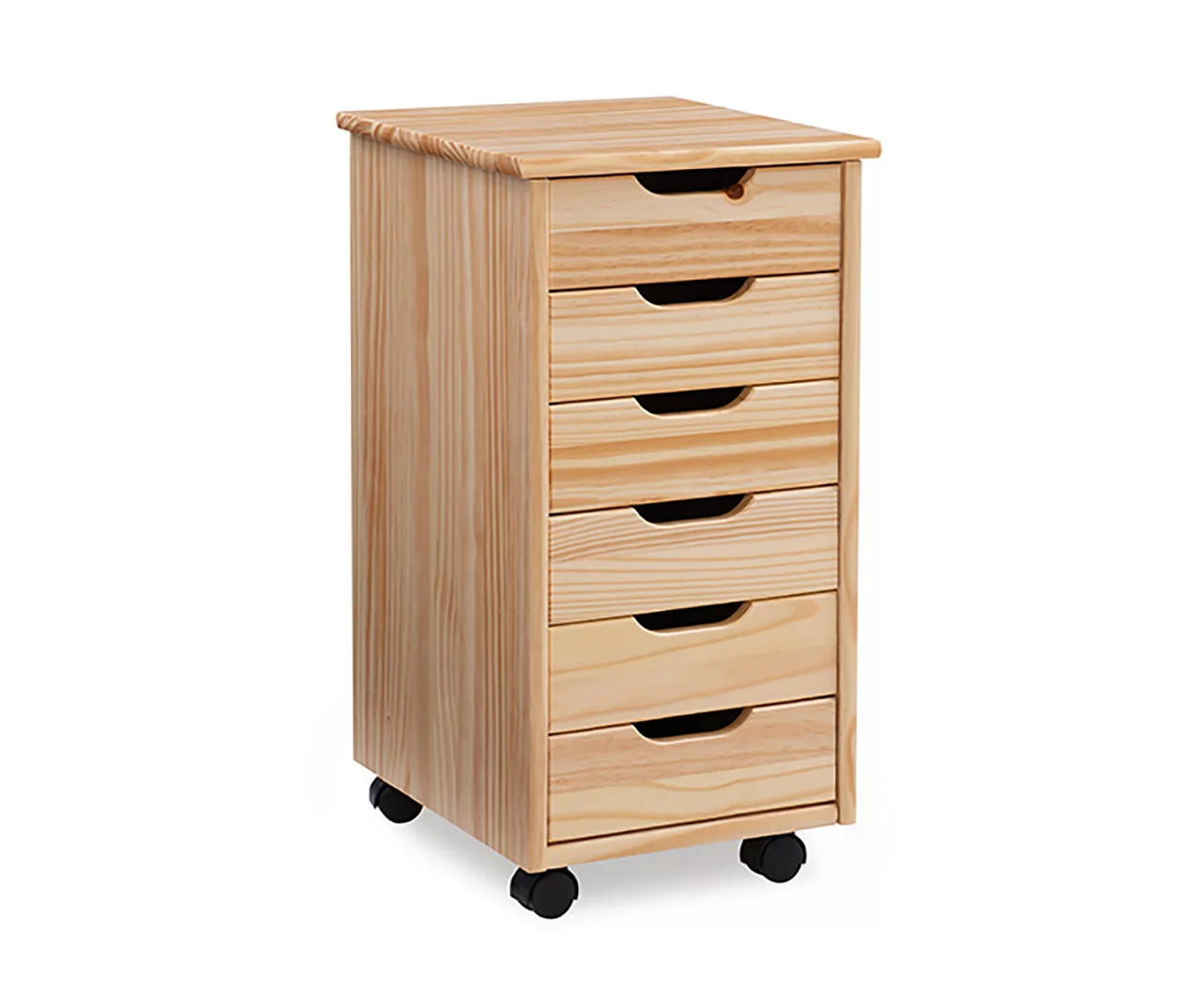 Craft Mate Natural Wood 6-Drawer Rolling Storage Cart 3 Craft Mate Natural Wood 6-Drawer Rolling Storage Cart