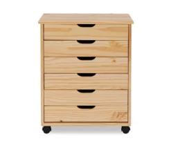 Craft Mate Wide Natural 6-Drawer Rolling Storage Cart 9 Craft Mate Wide Natural 6-Drawer Rolling Storage Cart -Furniture Series Sales 810543296 3