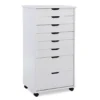 Craft Mate White Wood 8-Drawer Rolling Storage Cart -Furniture Series Sales 810543299 1