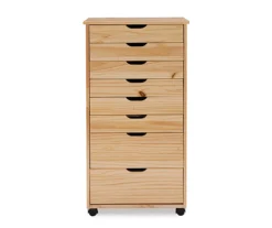 Craft Mate Natural Wood 8-Drawer Rolling Storage Cart 9 Craft Mate Natural Wood 8-Drawer Rolling Storage Cart -Furniture Series Sales 810543300 3