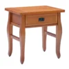 Denver Antique Pine 1-Drawer Curved Leg End Table -Furniture Series Sales 810543318 A0 1