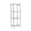 Hawkins Chrome & Glass 4-Tier Shelf 1 Hawkins Chrome & Glass 4-Tier Shelf -Furniture Series Sales 810543325 1