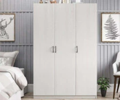 Ivory Oak 3-Door Storage Wardrobe -Furniture Series Sales 810561398 1