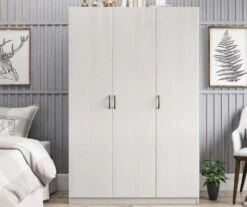 Ivory Oak 3-Door Storage Wardrobe -Furniture Series Sales 810561398 11