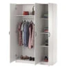 Ivory Oak 3-Door Storage Wardrobe -Furniture Series Sales 810561398 4