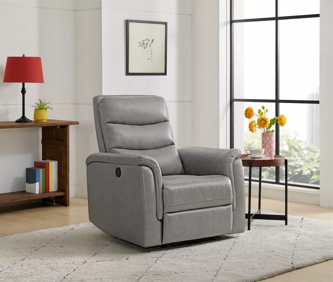 Real Living Faux Leather Power Recliner 4 Real Living Faux Leather Power Recliner - Image 2