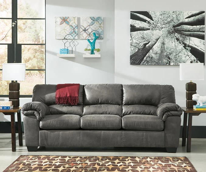 Bladen Slate Faux Leather Sofa 4 Bladen Slate Faux Leather Sofa - Image 2