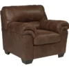 Bladen Coffee Faux Leather Armchair -Furniture Series Sales 810587481 2