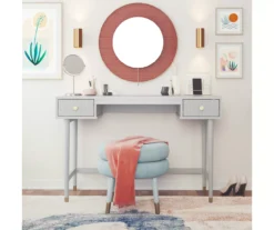 Elizabeth Dove Gray Office Desk -Furniture Series Sales 810589021 6