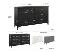 CosmoLiving Westerleigh 6-Drawer Dresser -Furniture Series Sales 810589232 1