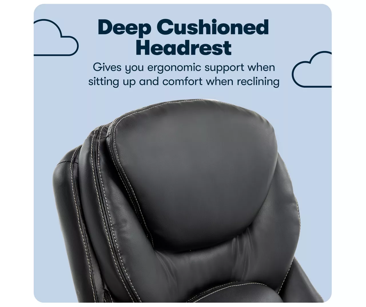 Claremont Black Bonded Leather Office Chair 11 Claremont Black Bonded Leather Office Chair - Image 9