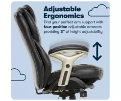 Claremont Black Bonded Leather Office Chair 24 Claremont Black Bonded Leather Office Chair -Furniture Series Sales 810590374 11