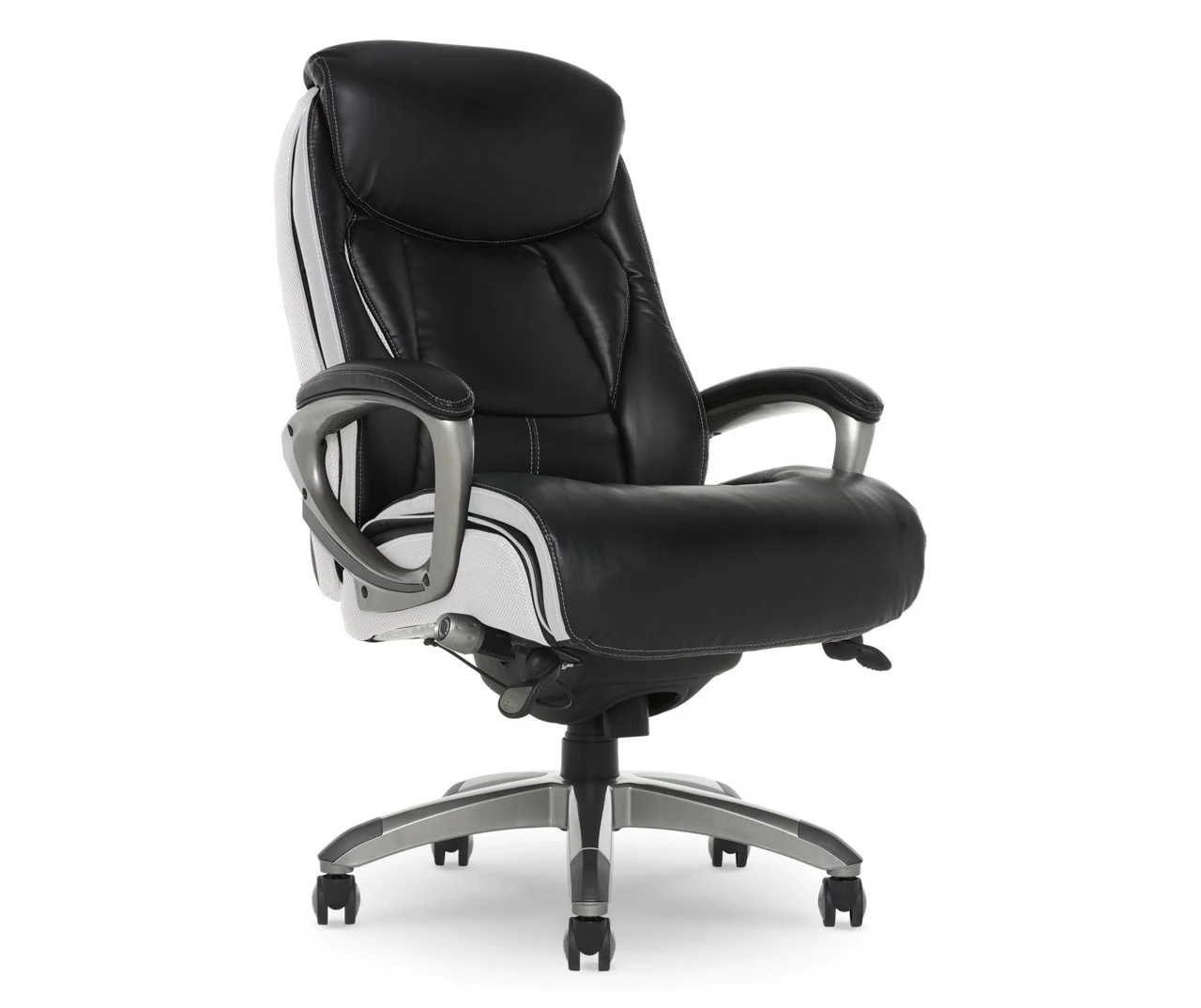Lautner Black Executive Bonded Leather Office Chair 4 Lautner Black Executive Bonded Leather Office Chair - Image 2