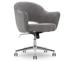 Valetta Gray Microfiber Office Chair -Furniture Series Sales 810590379 4