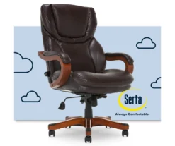 Conway Dark Brown Big & Tall Bonded Leather Office Chair 15 Conway Dark Brown Big & Tall Bonded Leather Office Chair -Furniture Series Sales 810590381 1