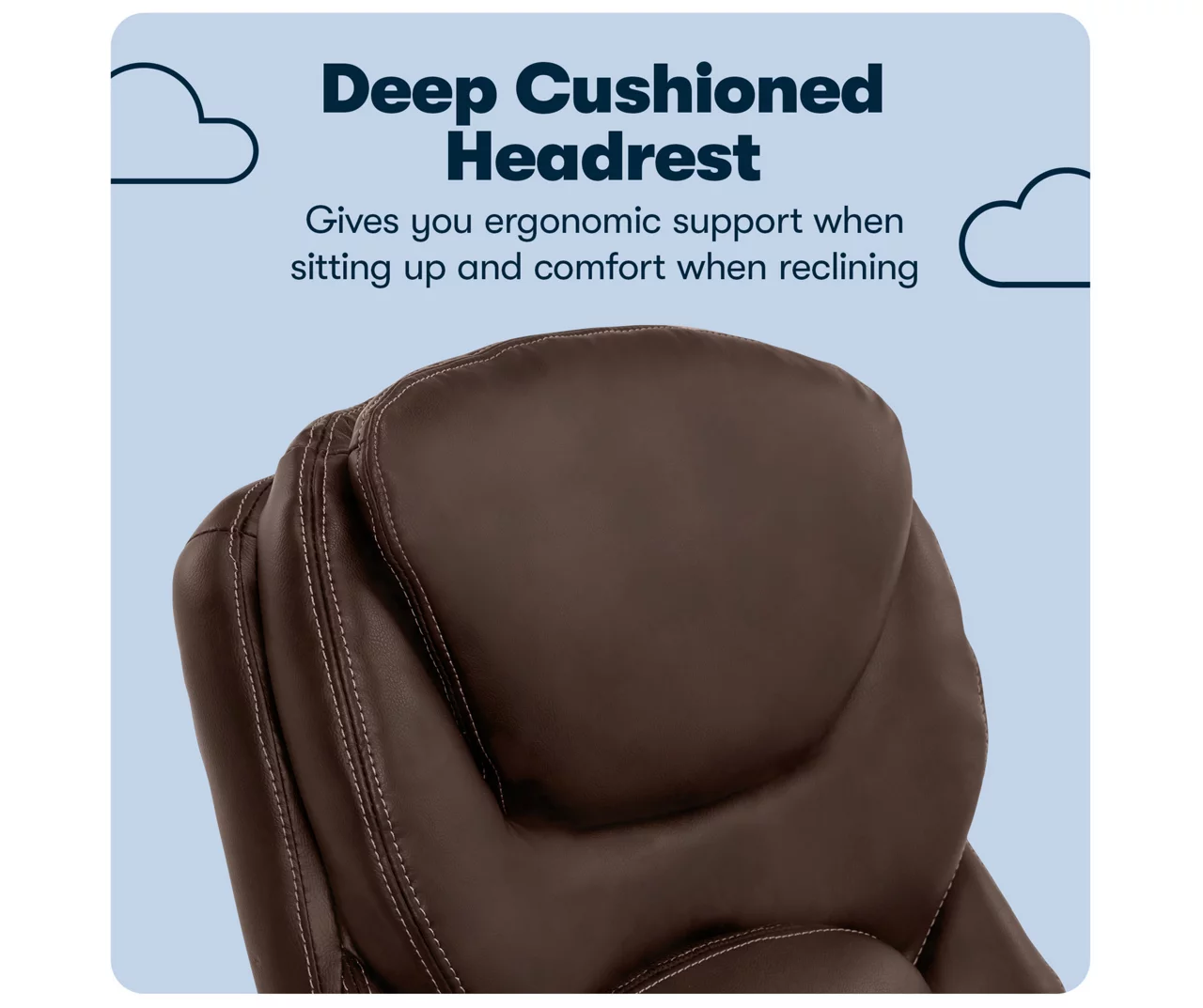 Claremont Chestnut Brown Bonded Leather Office Chair 11 Claremont Chestnut Brown Bonded Leather Office Chair - Image 9