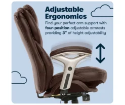 Claremont Chestnut Brown Bonded Leather Office Chair 24 Claremont Chestnut Brown Bonded Leather Office Chair -Furniture Series Sales 810590393 11