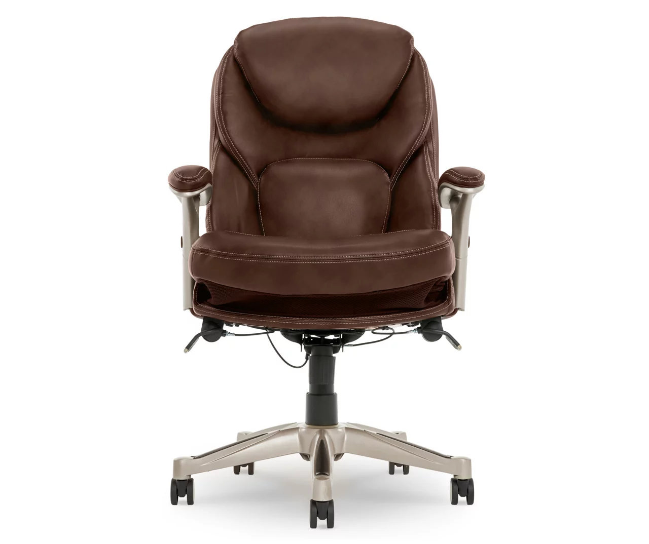Claremont Chestnut Brown Bonded Leather Office Chair 3 Claremont Chestnut Brown Bonded Leather Office Chair