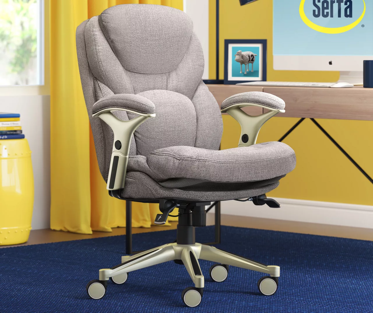 Serta Claremont Fabric Office Chair 7 Serta Claremont Fabric Office Chair - Image 5