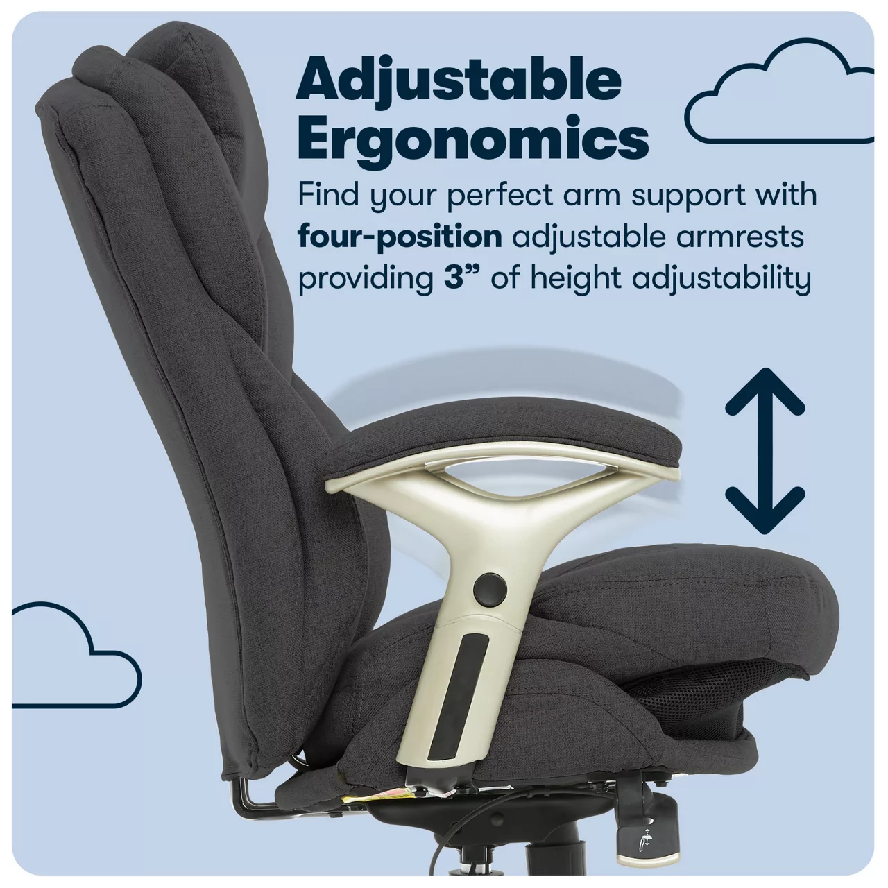 Serta Claremont Fabric Office Chair 22 Serta Claremont Fabric Office Chair - Image 20