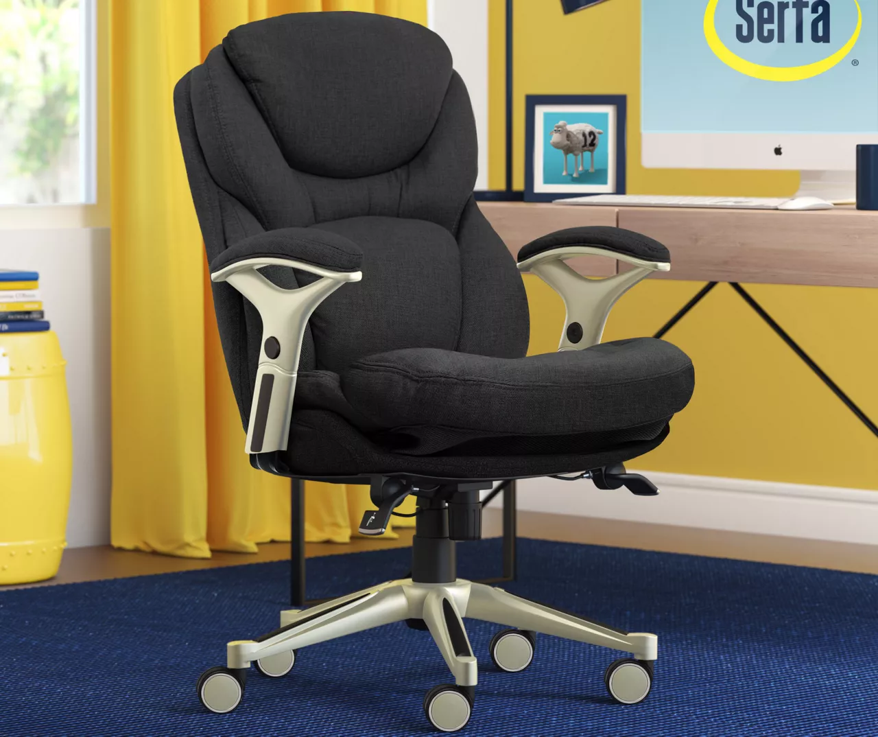 Serta Claremont Fabric Office Chair 17 Serta Claremont Fabric Office Chair - Image 15