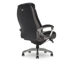 Lautner Gray Executive Bonded Leather Office Chair -Furniture Series Sales 810590397 5