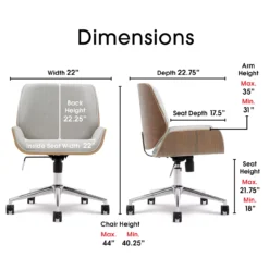 Ophelia Fabric Office Chair -Furniture Series Sales 810590405 71