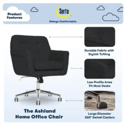 Serta Ashland Fabric Office Chair -Furniture Series Sales 810590407 71