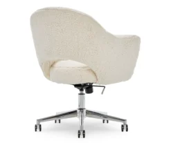 Valetta Cream Faux Fur Office Chair -Furniture Series Sales 810590414 5