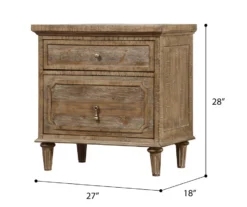 Windham 2-Drawer Nightstand With USB Charging -Furniture Series Sales 810591521 8