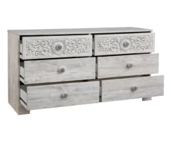 Paxberry Whitewash 6-Drawer Dresser -Furniture Series Sales 810591798 3