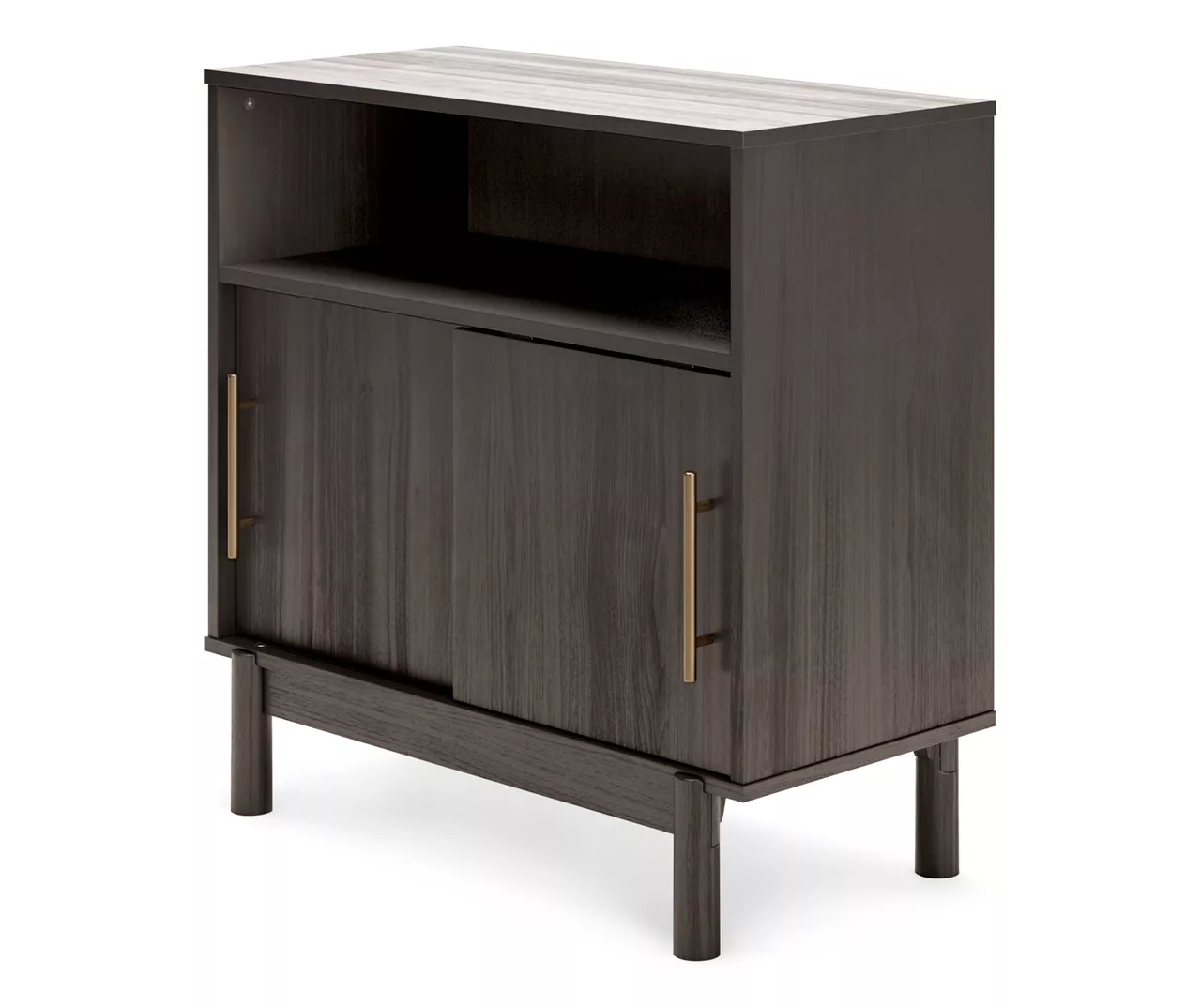Brymont Dark Gray Sliding Door Accent Cabinet 6 Brymont Dark Gray Sliding Door Accent Cabinet - Image 4