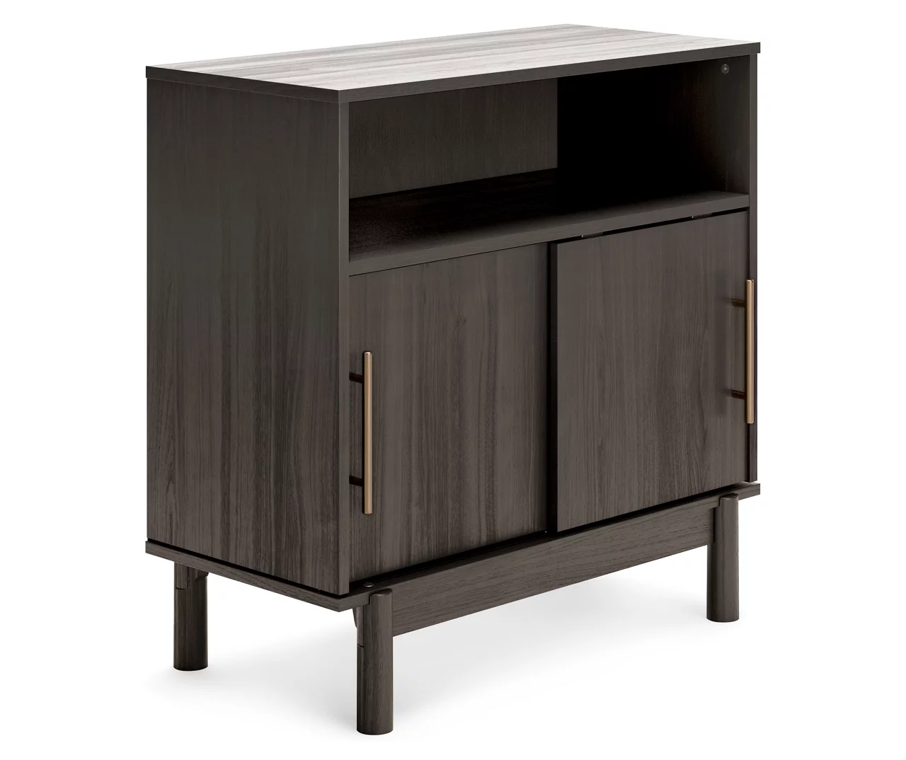 Brymont Dark Gray Sliding Door Accent Cabinet 4 Brymont Dark Gray Sliding Door Accent Cabinet - Image 2