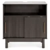 Brymont Dark Gray Sliding Door Accent Cabinet -Furniture Series Sales 810591843 5
