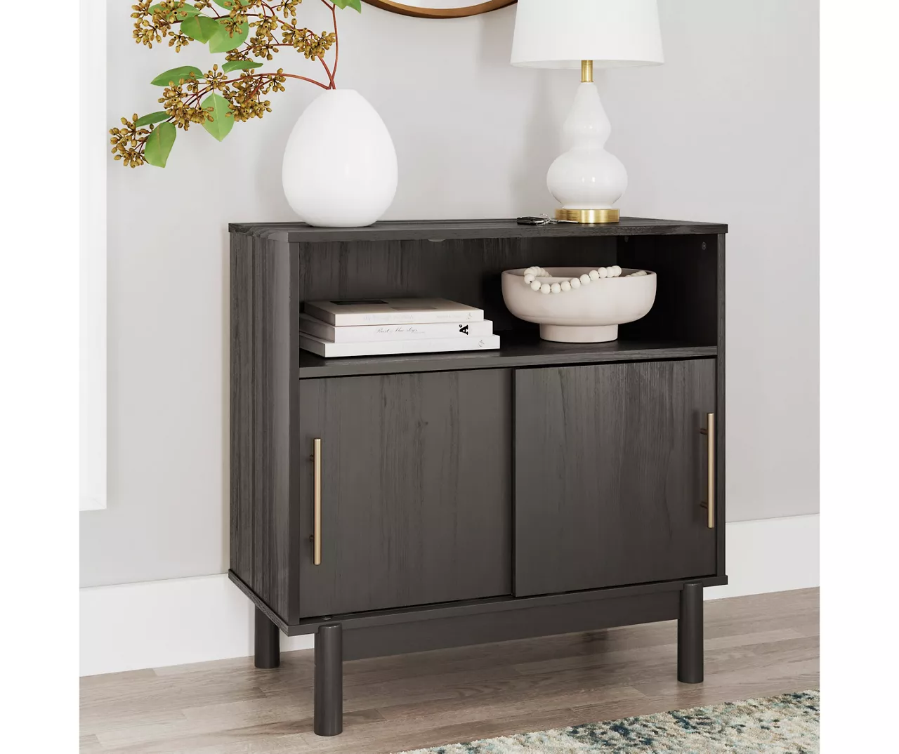 Brymont Dark Gray Sliding Door Accent Cabinet 9 Brymont Dark Gray Sliding Door Accent Cabinet - Image 7
