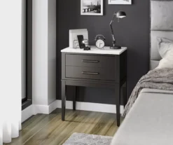 Ameriwood Madison Lane Faux Marble Nightstand -Furniture Series Sales 810596720 5