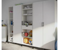 Evolution Vantage White 5-Shelf Open Cabinet -Furniture Series Sales 810597745 3