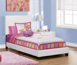 Monarch Faux Leather Twin Bed 23 Monarch Faux Leather Twin Bed -Furniture Series Sales 810598495 B0