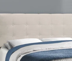 Monarch Linen Tufted Low Profile Bed -Furniture Series Sales 810598499 B8