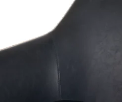 Mid-Century Modern Navy Faux Leather Dining Chairs, 2-Pack 11 Mid-Century Modern Navy Faux Leather Dining Chairs, 2-Pack -Furniture Series Sales 810598714 A0 4 1