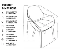Glitzhome Mid-Century Modern Faux Leather Dining Chairs, 2-Pack -Furniture Series Sales 810598714 A0 6