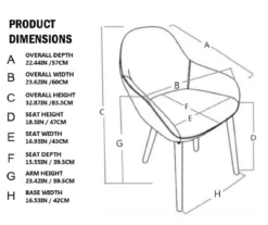 Glitzhome Mid-Century Modern Faux Leather Dining Chairs, 2-Pack -Furniture Series Sales 810598715 A0 5