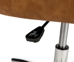Caramel Brown Faux Leather Tufted Adjustable Office Chair 14 Caramel Brown Faux Leather Tufted Adjustable Office Chair -Furniture Series Sales 810598931 A0 5