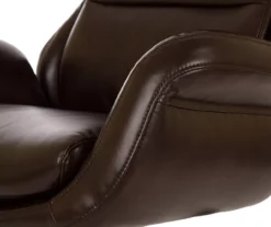 Dark Brown Mid-Century Modern Faux Leather Executive Office Chair -Furniture Series Sales 810598937 A0 5