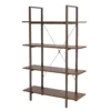 Walnut Modern Open 4-Shelf Bookcase -Furniture Series Sales 810598940 A0 1