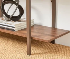 Walnut Modern Open 4-Shelf Bookcase -Furniture Series Sales 810598940 A0 4