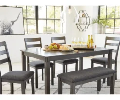 Fairview 6-Piece Dining Set With Bench -Furniture Series Sales 810599355 6