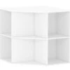 White 6-Cubby Corner Cube Organizer -Furniture Series Sales 810606561 A0
