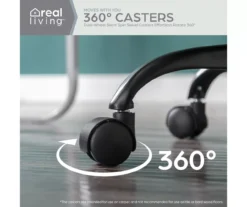 Cream Faux Wool Boucle Rolling Swivel Office Chair -Furniture Series Sales 810606674 A0 6